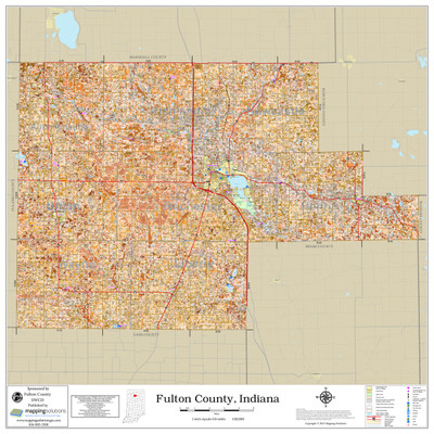 Fulton County Indiana 2024 Soils Wall Map