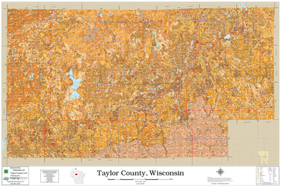 Taylor County Wisconsin 2026 Soils Wall Map