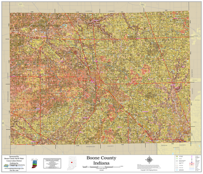 Boone County Indiana 2025 Soils Wall Map Boone County Indiana 2025 Soils Wall Map