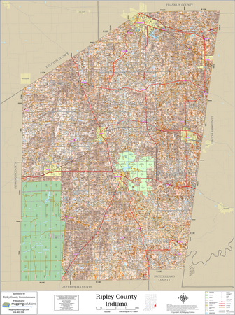 Ripley County Indiana 2025 Soils Wall Map