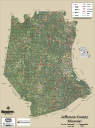 Jefferson County Missouri 2016 Aerial Map, Jefferson County Missouri