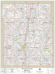 Harrison County Missouri 2024 Wall Map Mapping Solutions   HarrisonMOWallMap 36x48  03356.1623676513.330.255 