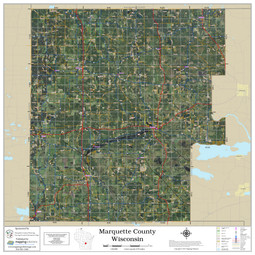Marquette County Wisconsin 2021 Aerial Wall Map Mapping Solutions