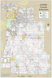 Lonoke County Arkansas 2025 Wall Map | Mapping Solutions