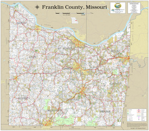 Franklin County Missouri 2022 Wall Map Mapping Solutions
