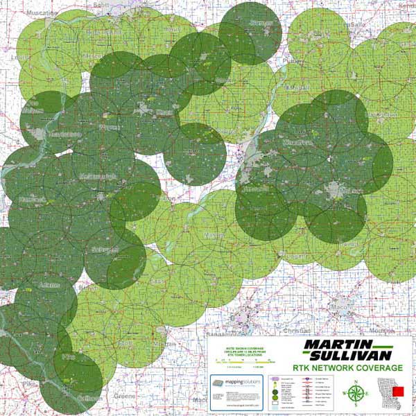 Mapping Solutions Custom Coverage Area Map