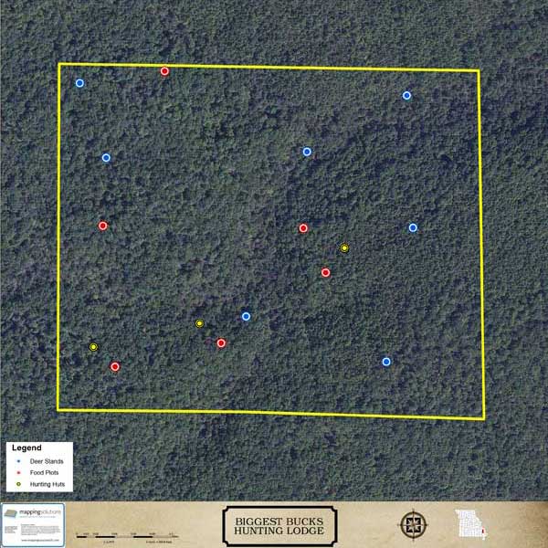 Mapping Solutions Custom Hunting Lodge Map