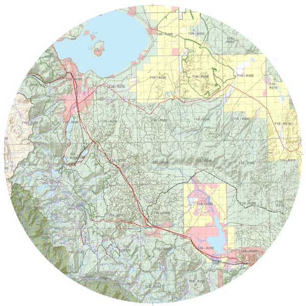 Mapping Solutions Custom Topographical Map