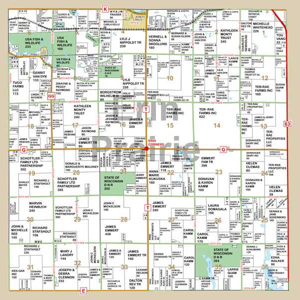 Mapping Solutions Custom Township Map