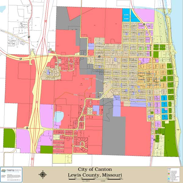 Mapping Solutions Custom City Map