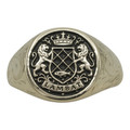 Large Personalized Round Signet Ring