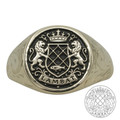 Large Personalized Round Signet Ring