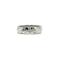 Sterling Silver Scalloped Edge Fancy Scroll Plumeria Ring
