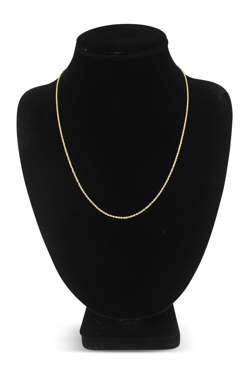 1.5mm Diamond Cut Rope Chain