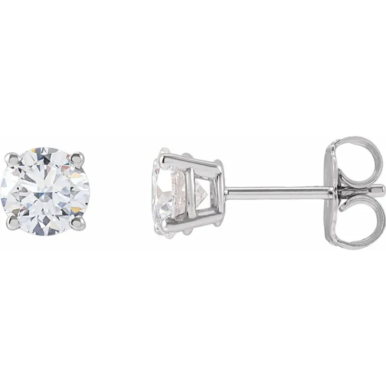 SJ Signature Collection 14k Gold Cushion Cut Diamond Earring (SI2-I1 / H-I)  | Steffan's Jewelers