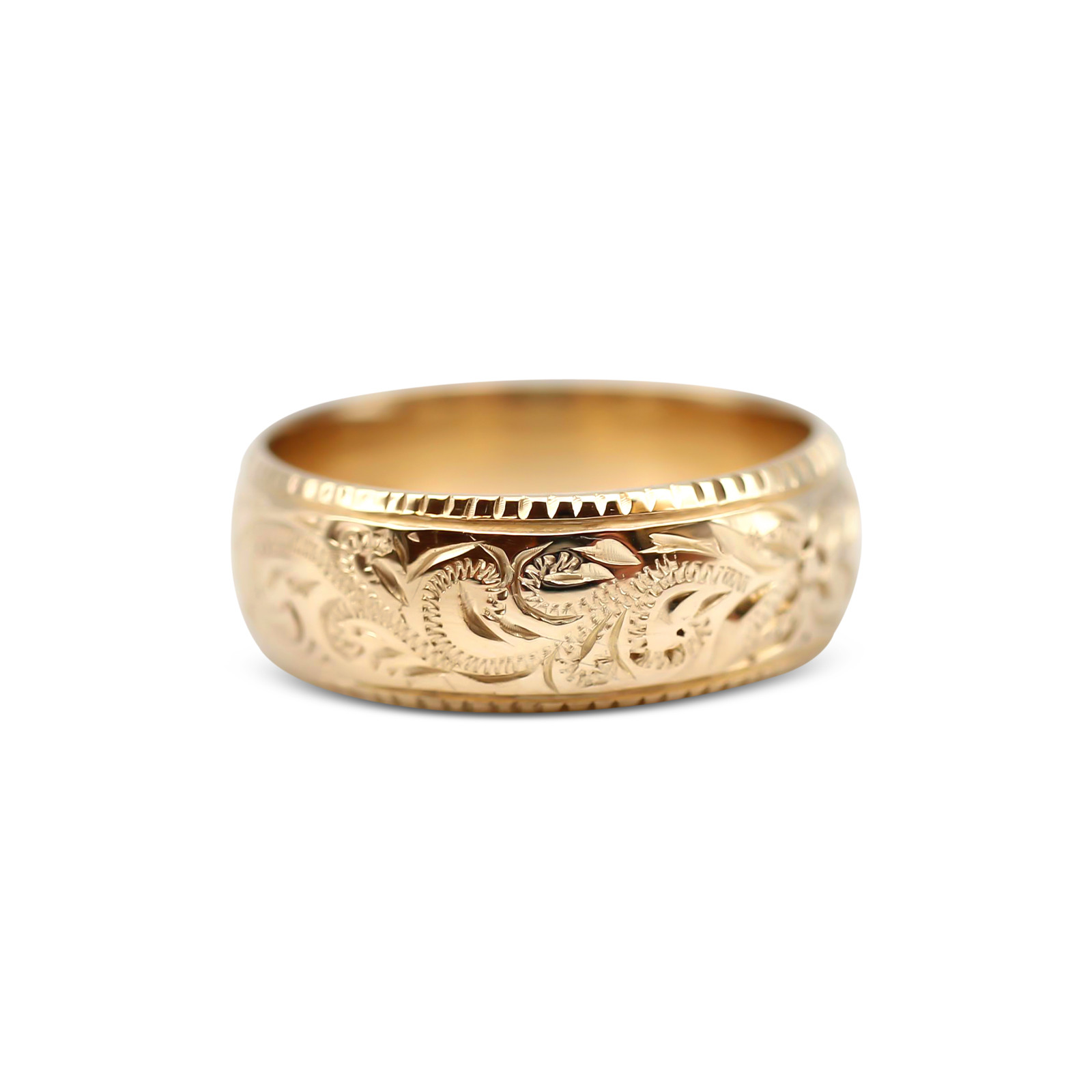Fancy Scroll Star Fish Coin Edge Ring