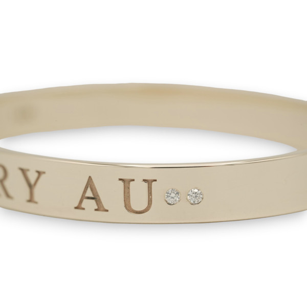Accented Name Bangles