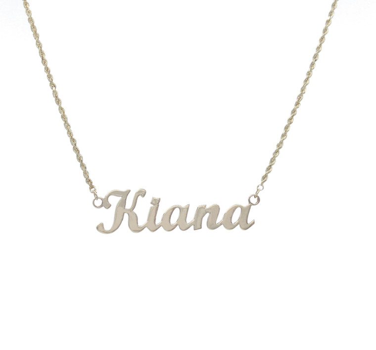 Medium Script Name Necklace