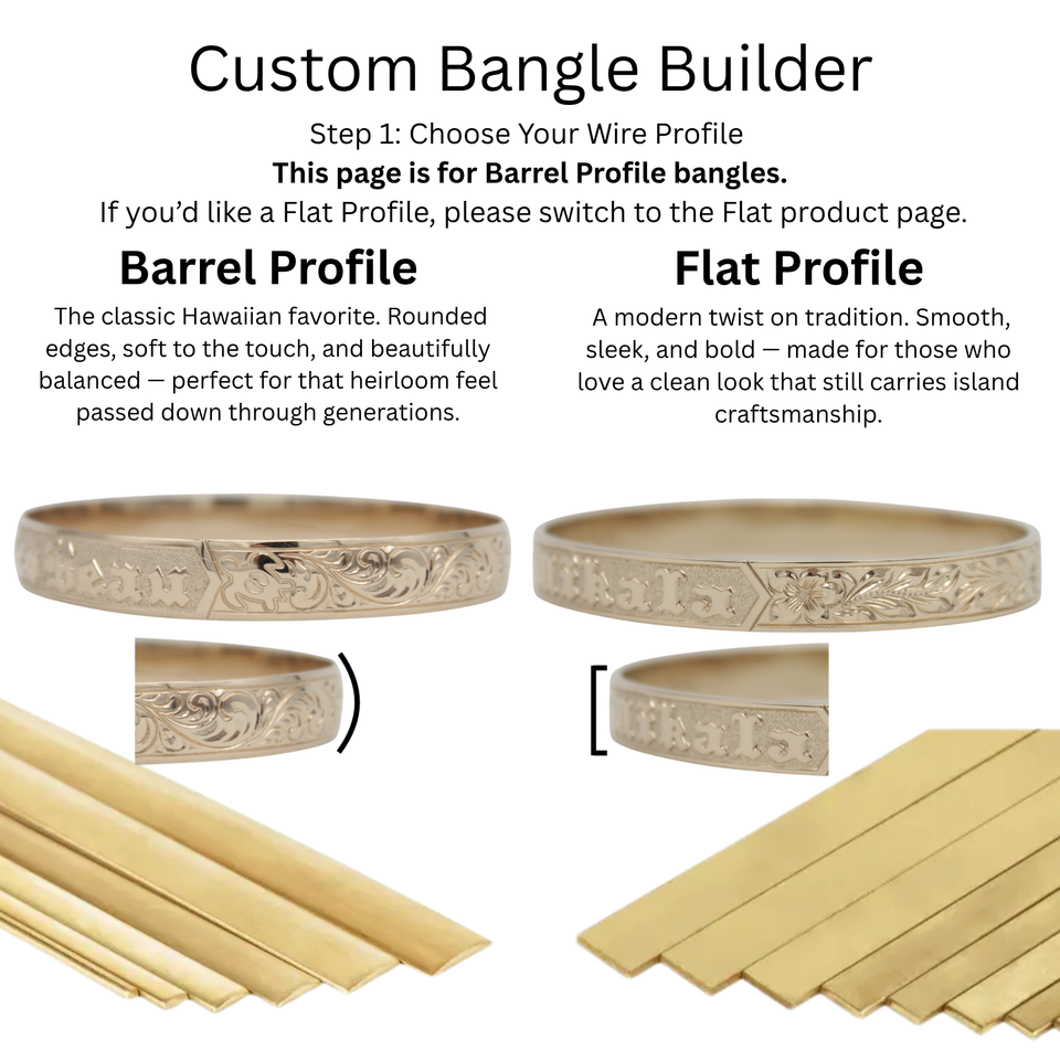 Custom Barrel Bangle Builder
