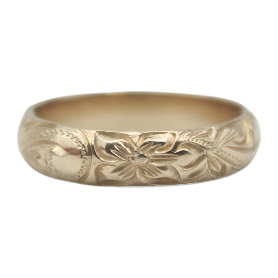 4mm Heritage Scroll Ring