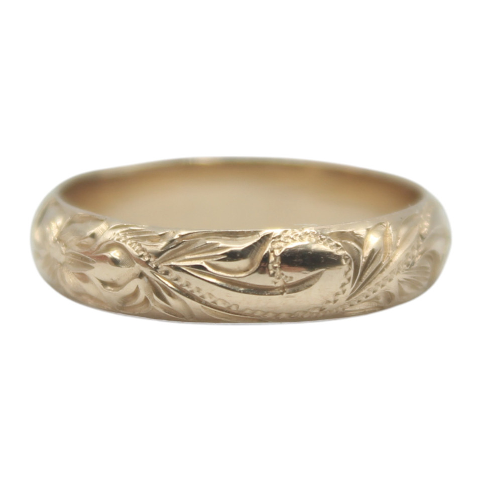 4mm Heritage Scroll Ring