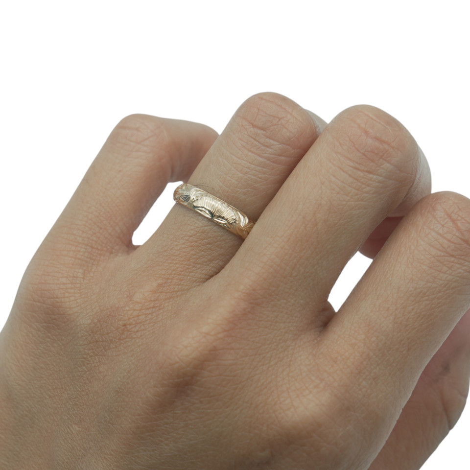 4mm Lehua Royal Maile Ring