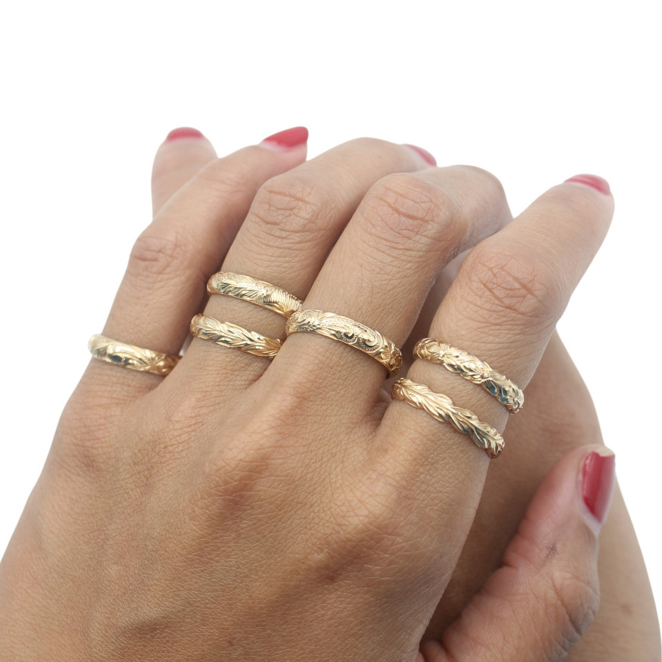 4mm Fancy Scroll Ring