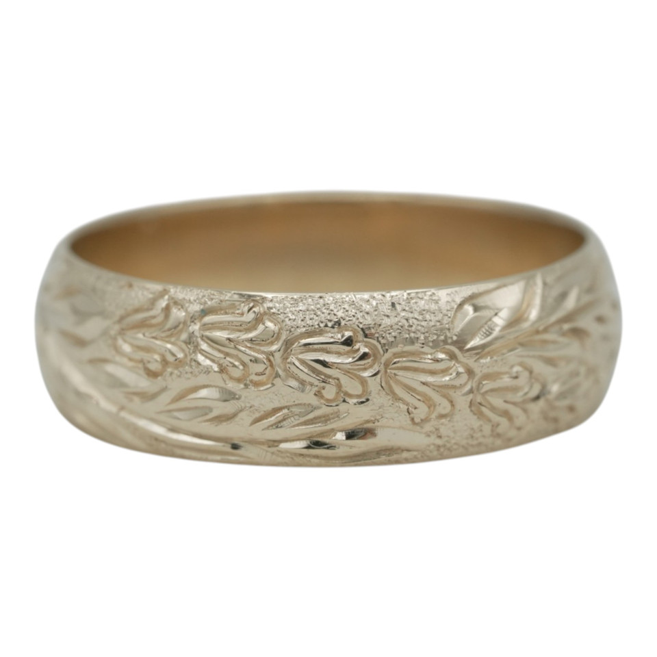 Crown Flower Maile Lei Ring