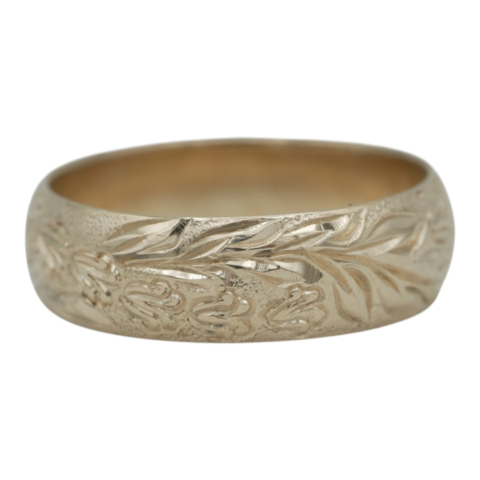 Crown Flower Maile Lei Ring