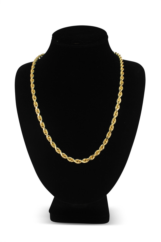 6mm Diamond Cut Rope Chain