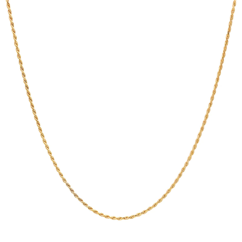 2mm Diamond Cut Rope Chain