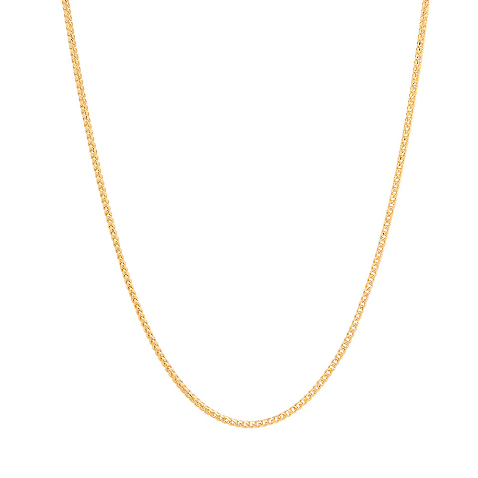 1.5mm Plain Franco Chain