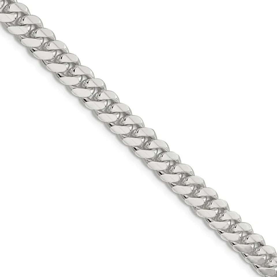 7mm Curb Chain Sterling Silver