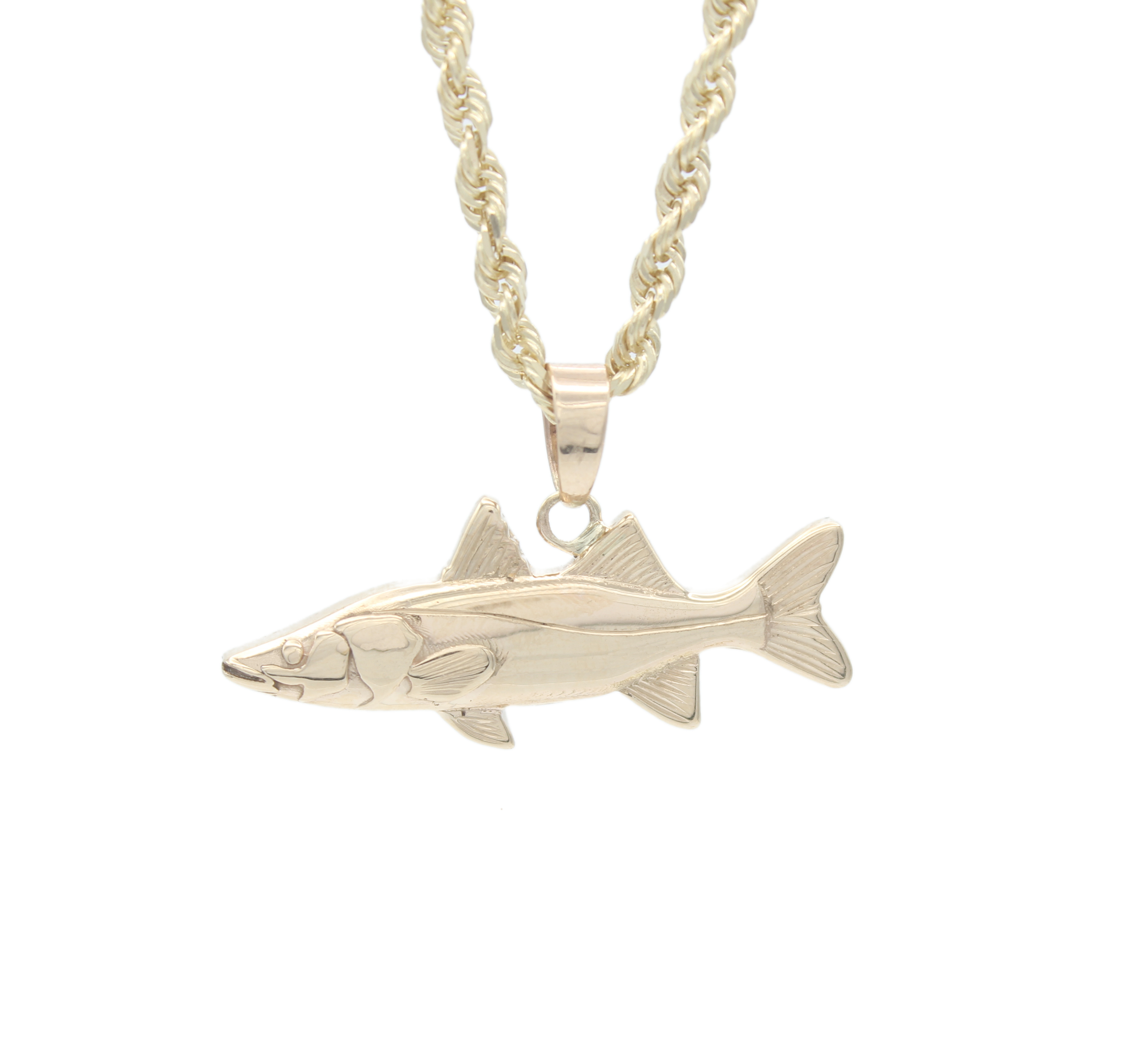 Extra Large Men's Snook & Fish Hook Nautical Pendant – Crisol Jewelry