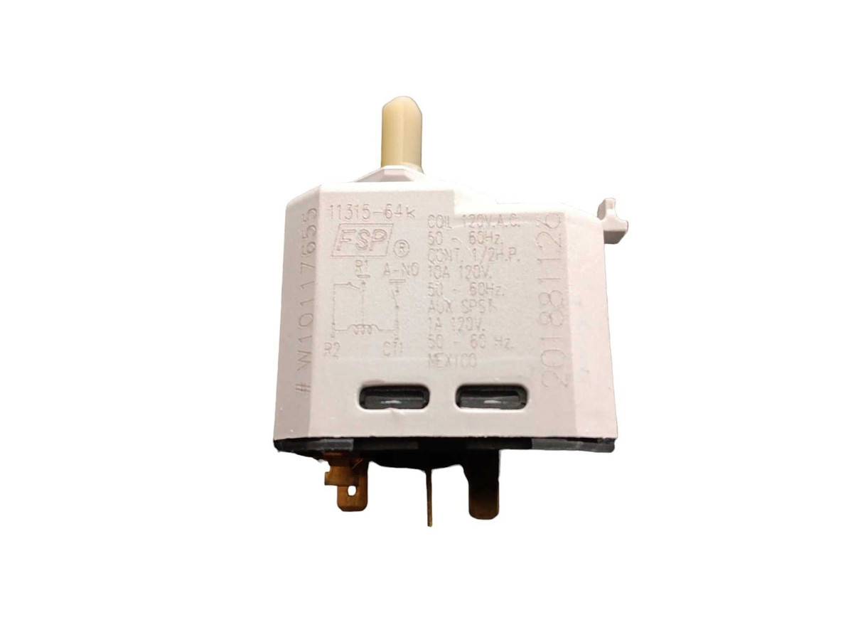 WPW10117655 Whirlpool dryer push-to-start switch OEM replacement part front view