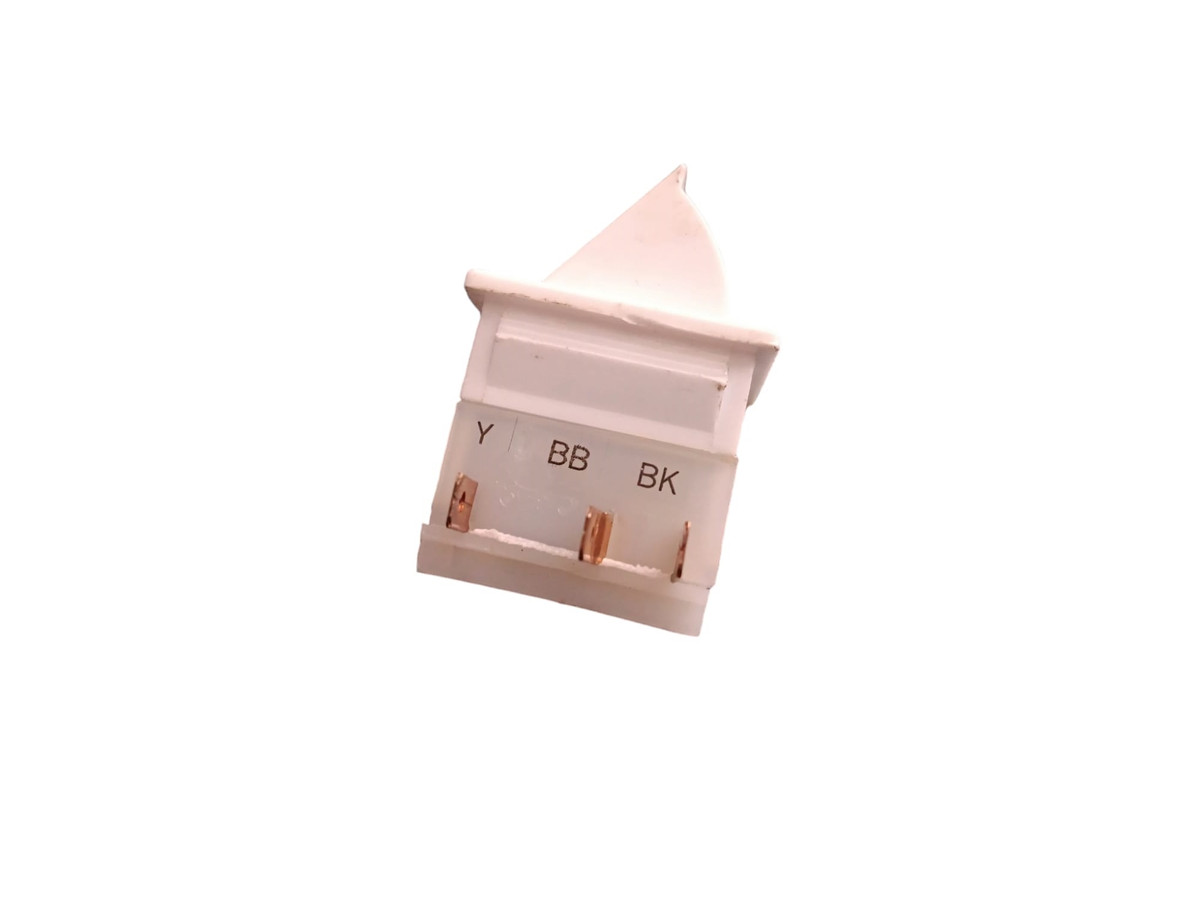 The W11457217 is a door switch designed for Whirlpool refrigerators. This component is crucial in the operation of the refrigerator as it controls the interior light and, in some models, signals the control board to stop the cooling system when the door is opened.