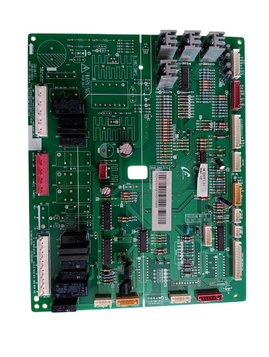 Samsung DA92-00355B refrigerator main control board – replacement electronic circuit board part, high-quality OEM component for Samsung refrigerators.