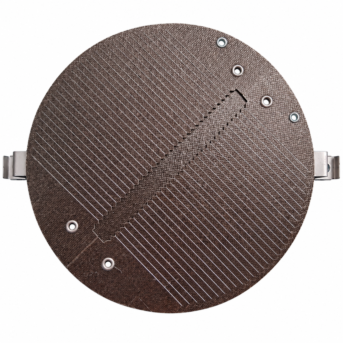 LG AEG33897013 range heater with circular heating surface and metal mounting brackets.