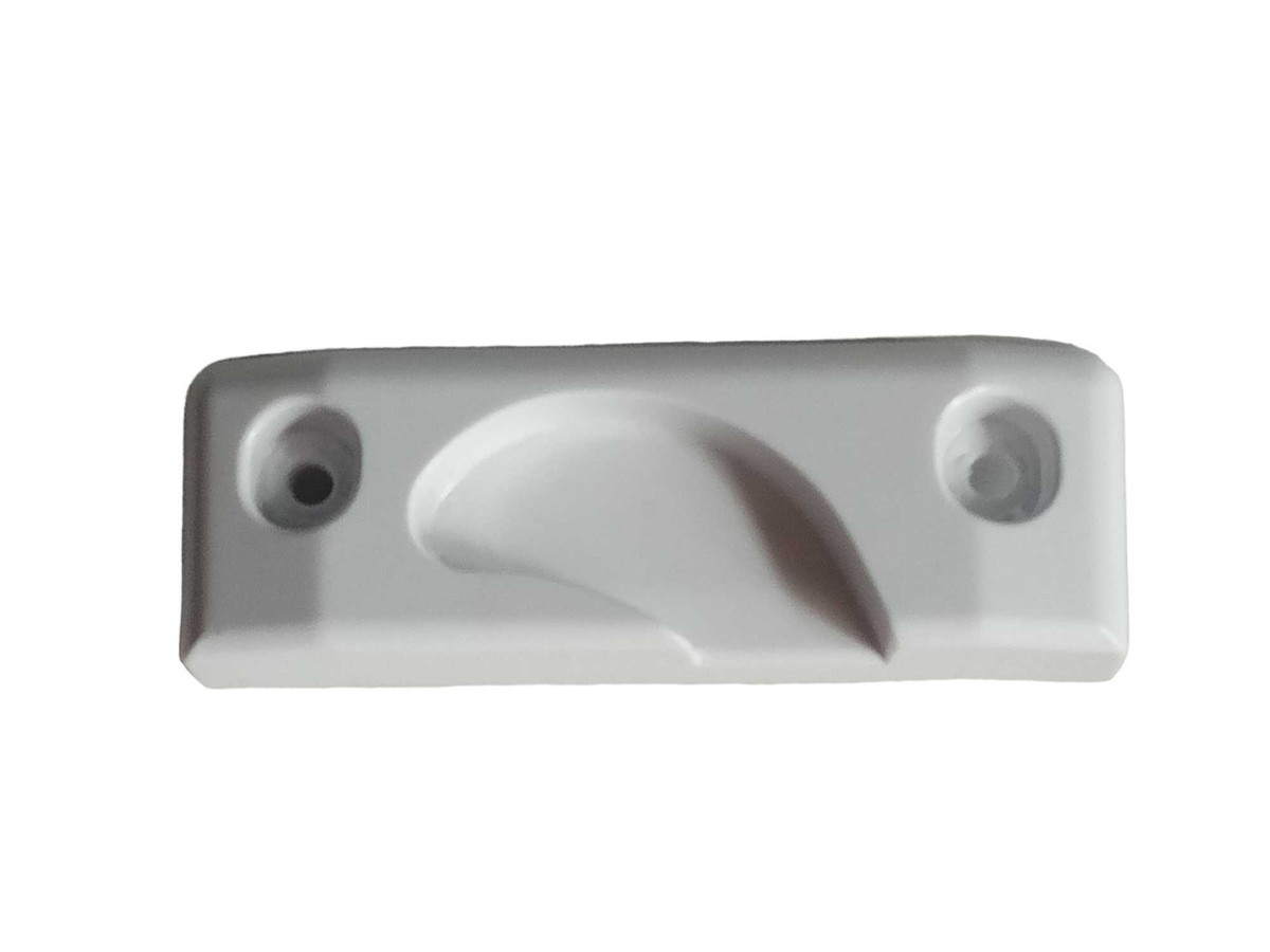 Samsung DA6104285A refrigerator French door guide with two mounting screws.