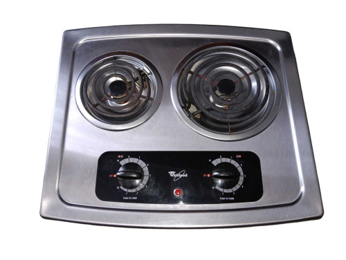 Whirlpool RCS2012RS 21" Electric Cooktop Stainless Steel