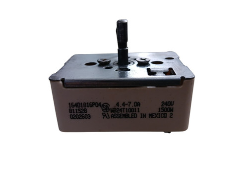 GE range surface burner element switch WB24T10011 for electric stove control, regulating heat for cooktop burners with durable OEM replacement design.