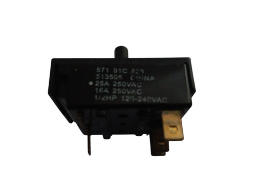 Speed Queen 513505 washer fabric selector switch — genuine OEM position selector control used to choose fabric/ cycle settings, durable plastic rotary switch with multiple terminals for top-load washing machines.