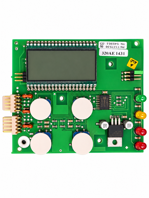 1127538 LCD display user interface control board 545951.03 731972.3 with LCD screen, control switches, status LEDs and electrical connectors