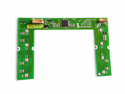 Samsung DC93-00376A laundry appliance user interface control board with original connectors and circuitry.