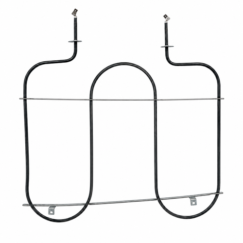 Whirlpool W10856603 broil element for range ovens, showing heating coil and mounting brackets.