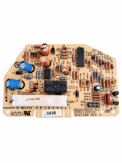 KitchenAid 3950354 washing machine temperature switch showing circuit board components and identification markings.