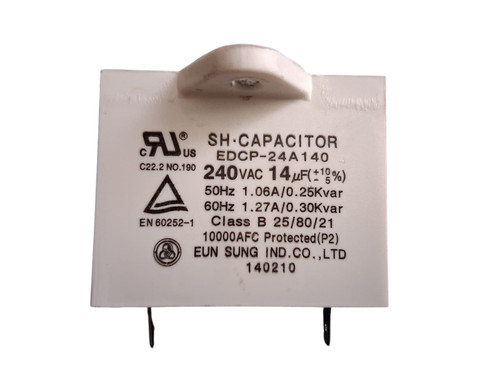 LG EDCP-24A140 refrigerator capacitor front view OEM part