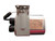 GE WB27X10011 microwave high voltage capacitor with metal housing and electrical terminals.