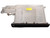 Whirlpool W11611449 washer dispenser drawer assembly in chrome shadow finish, genuine OEM replacement for Whirlpool and Maytag top-load washers WTW5100HC3, includes detergent, bleach, and fabric softener compartments.