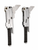 view of the genuine OEM Whirlpool WPW10440013 oven door hinge. This refurbished hinge is fully tested and designed to restore proper oven door operation on compatible Whirlpool-family ranges.